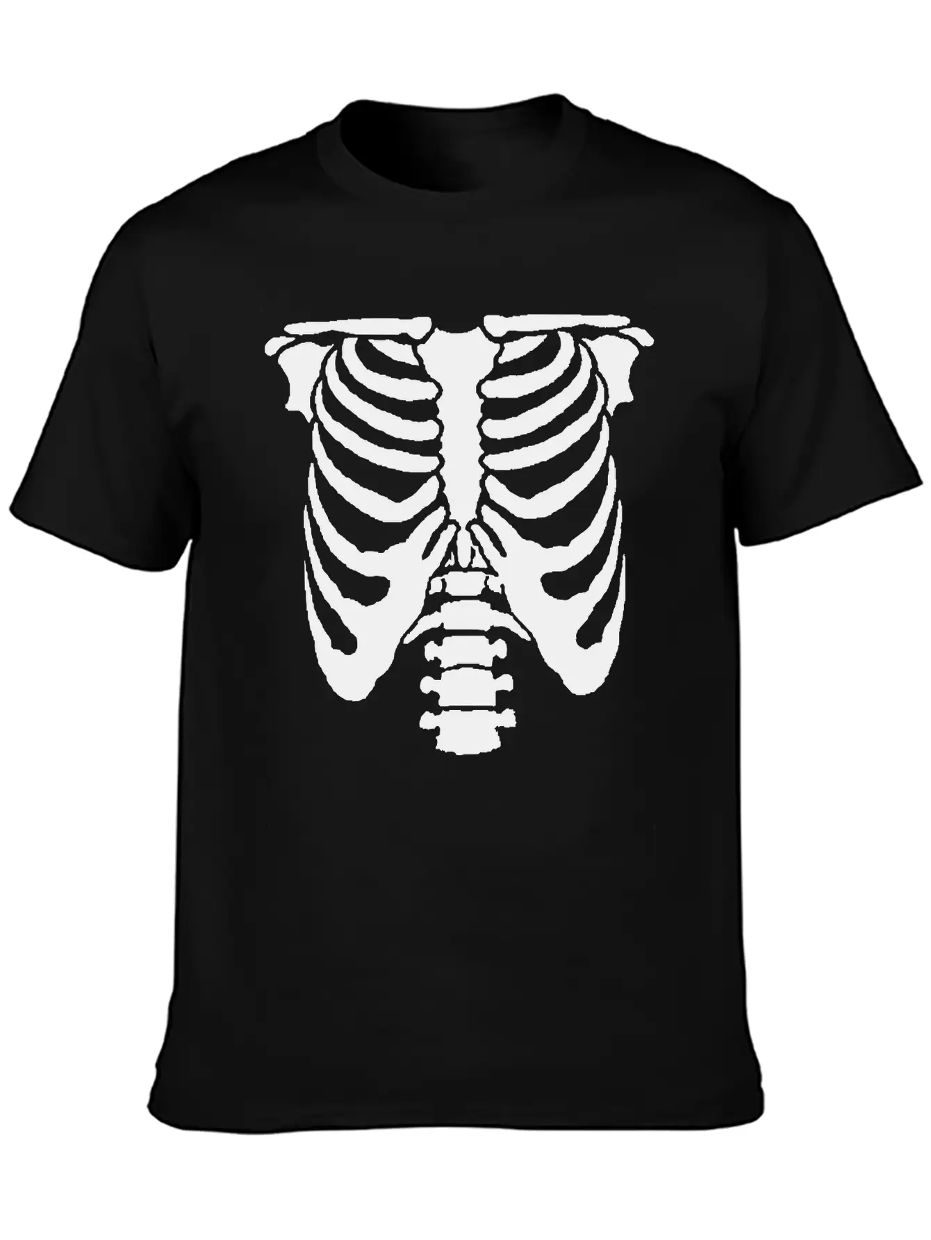 A Human Rib Cage Great For Halloween Events And Unisex Casual T-Shirt – Clean Design For Daily Comfort