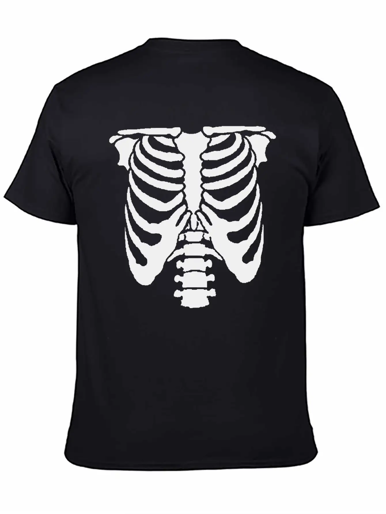 A Human Rib Cage Great For Halloween Events And Unisex Casual T-Shirt – Clean Design For Daily Comfort