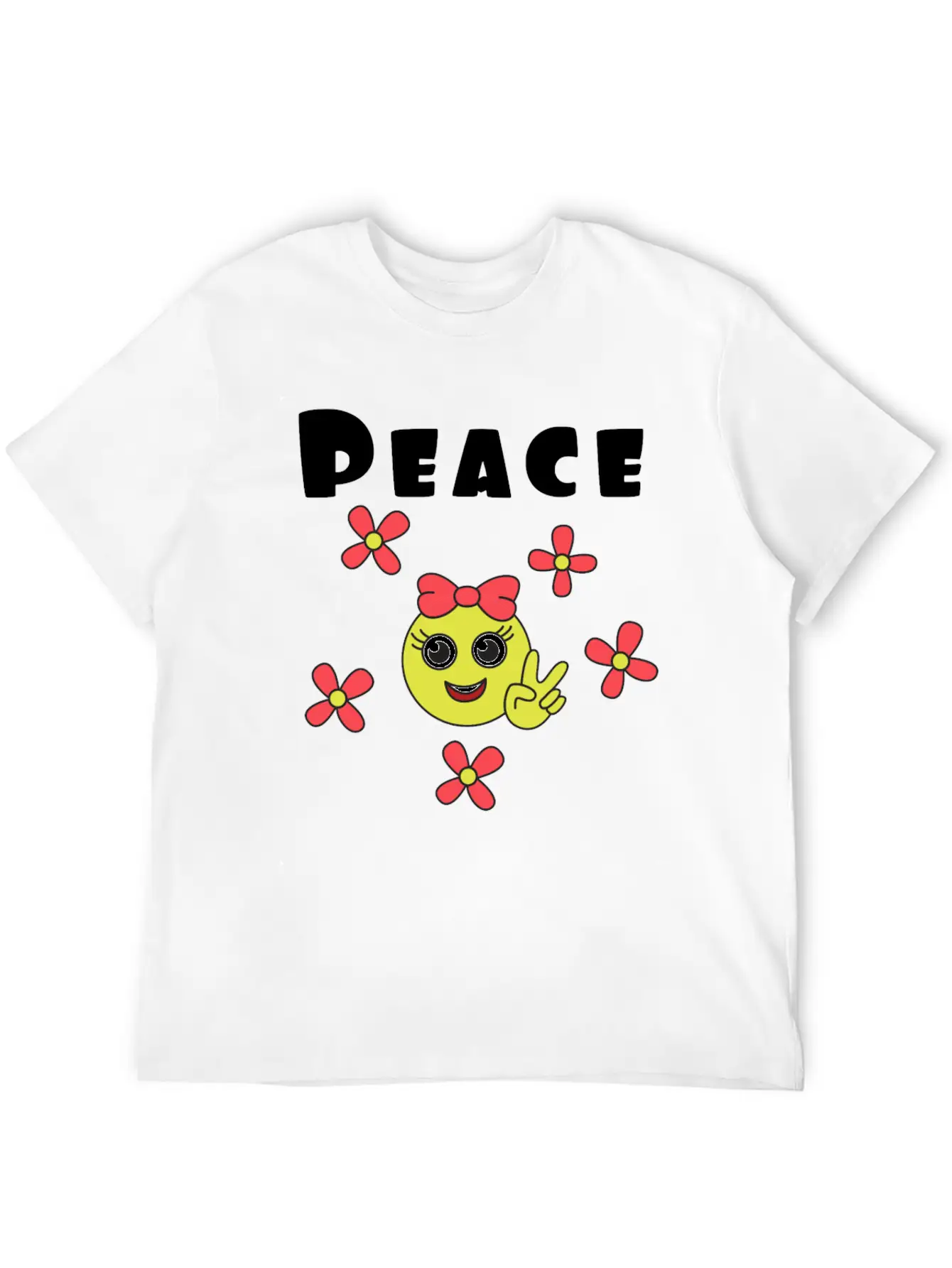A Humble And A Peaceful Girl Tshirt Design Unisex Short Sleeve Soft Cotton T-Shirt – Casual Everyday Wear