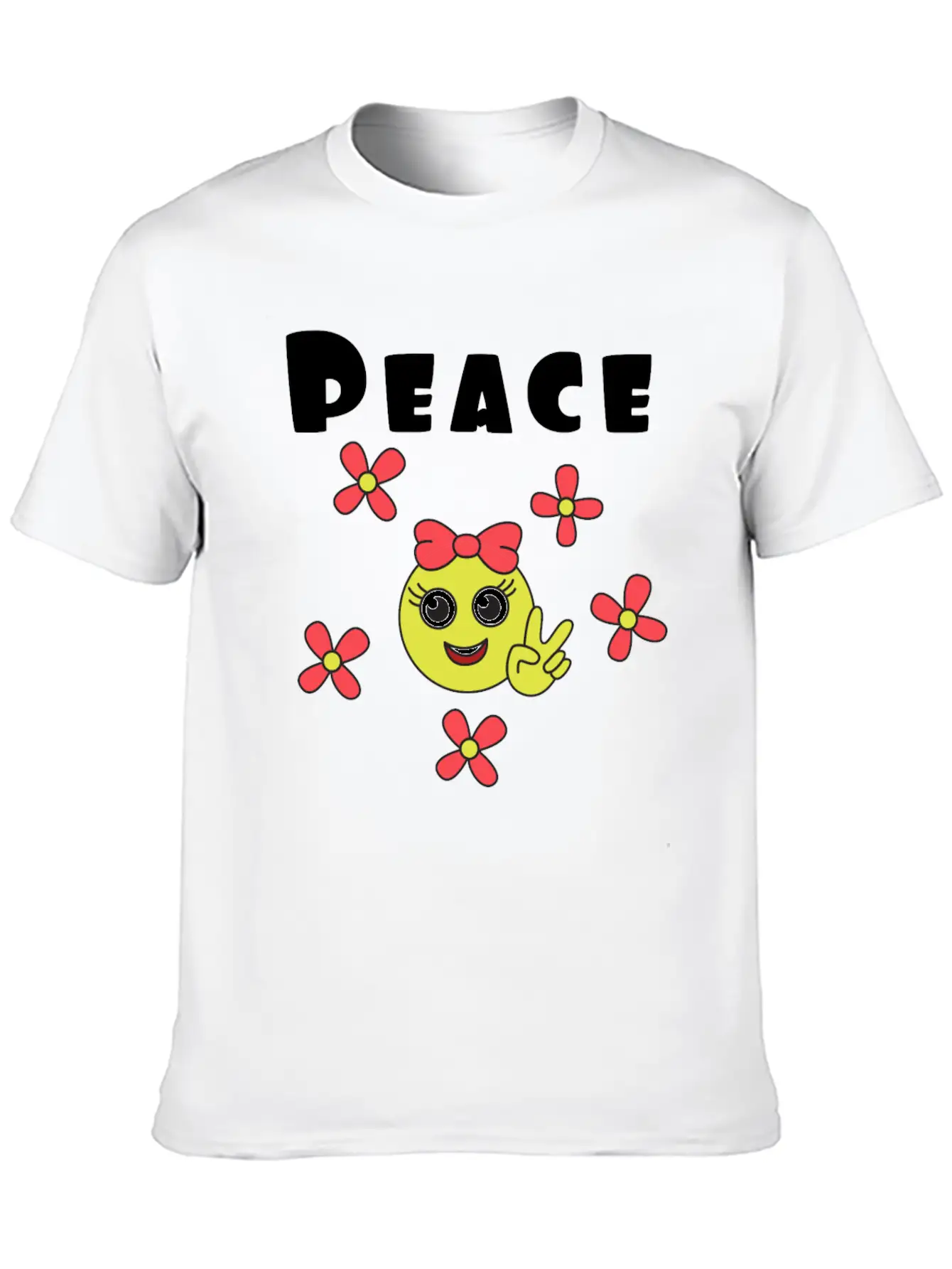 A Humble And A Peaceful Girl Tshirt Design Unisex Short Sleeve Soft Cotton T-Shirt – Casual Everyday Wear