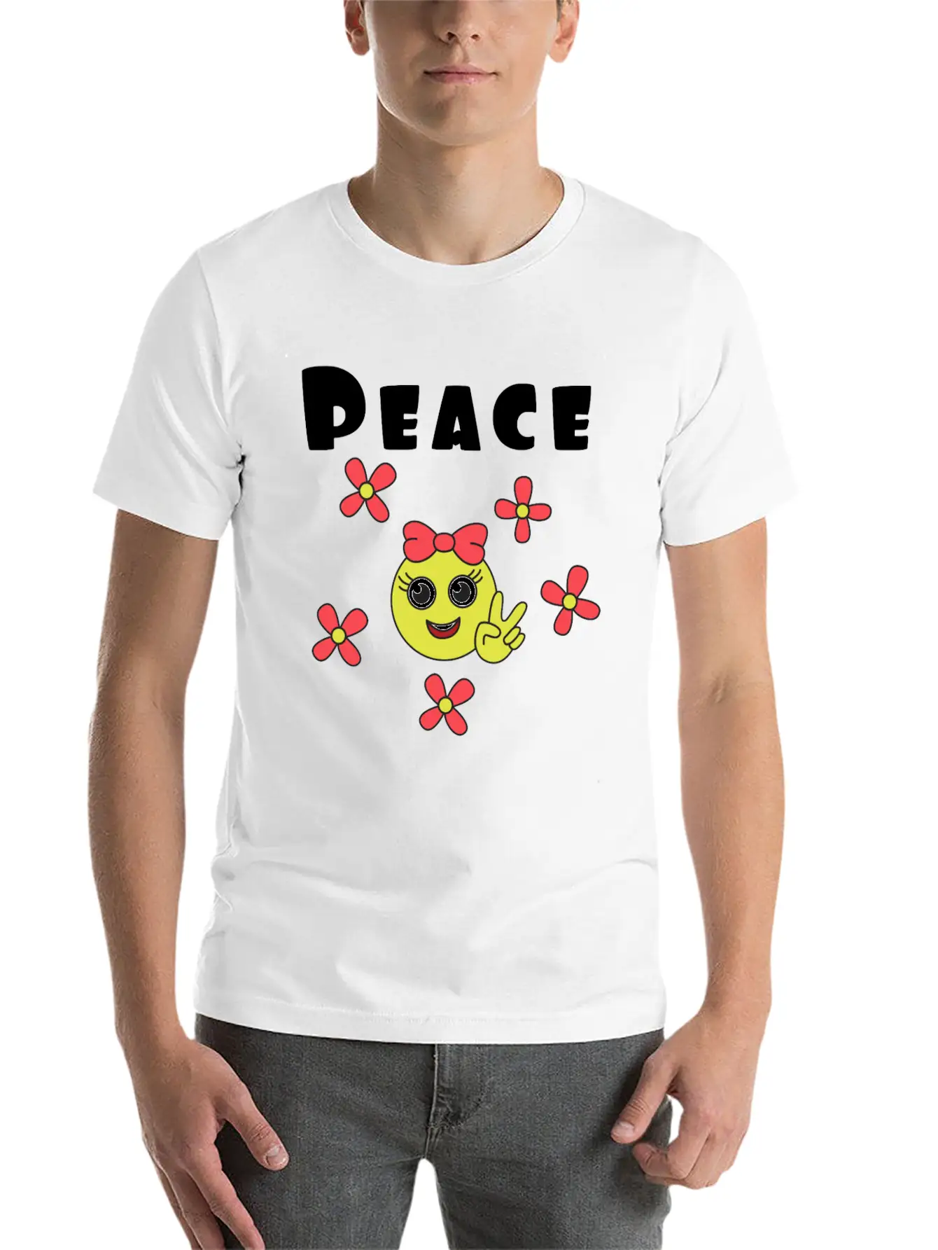 A Humble And A Peaceful Girl Tshirt Design Unisex Short Sleeve Soft Cotton T-Shirt – Casual Everyday Wear