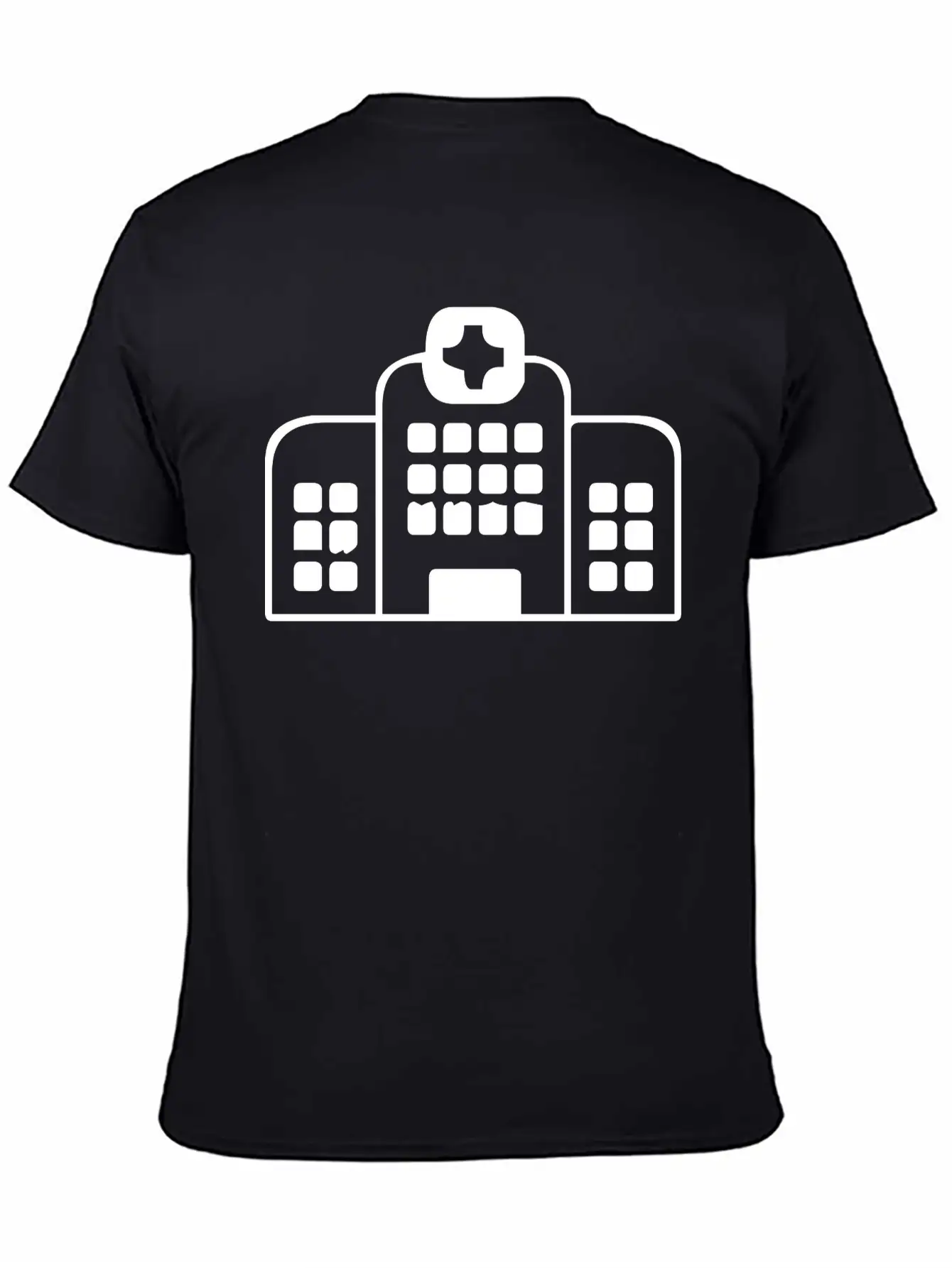 A Large Hospital Building Essential Cotton Tee For Daily Outfits – Unisex Style