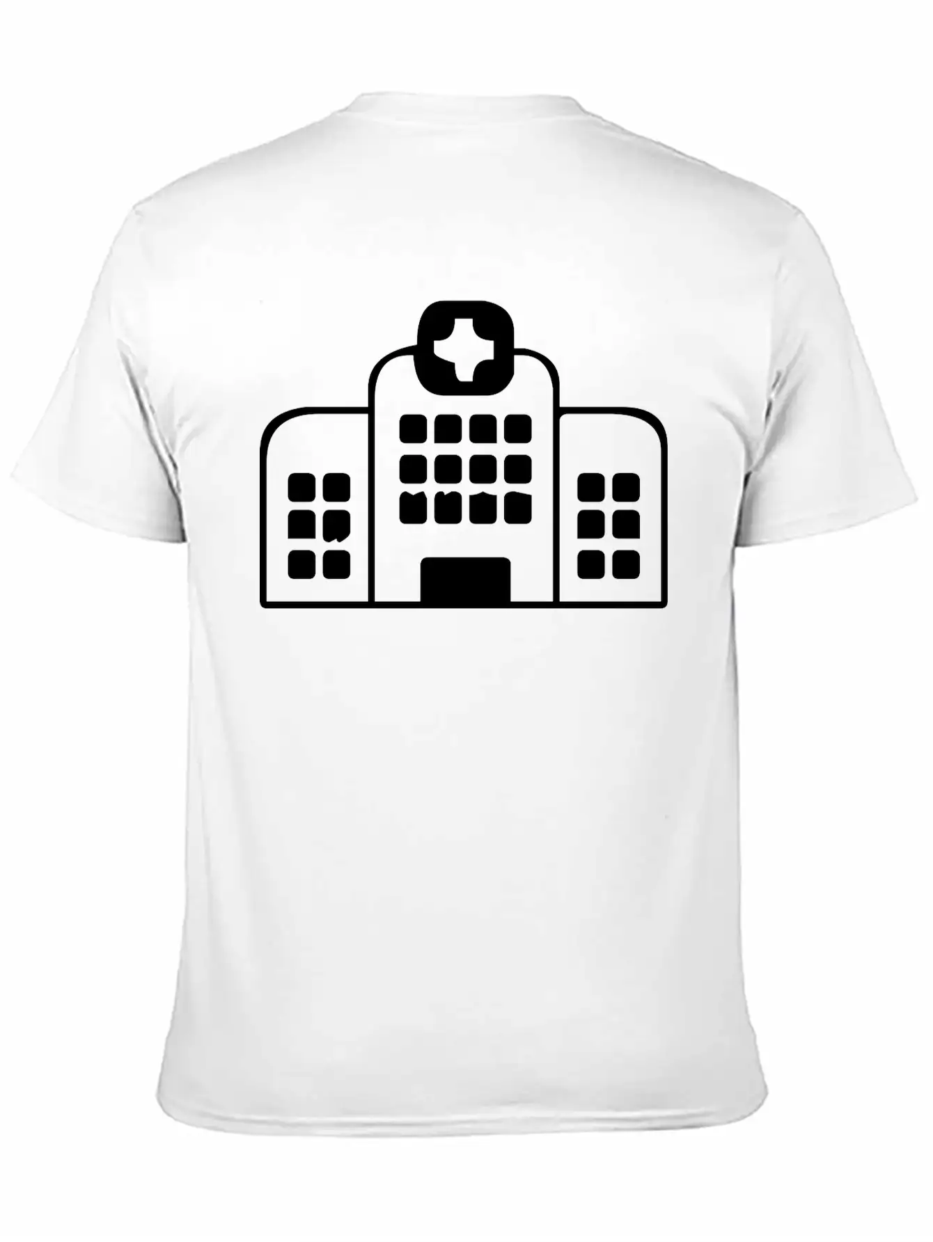 A Large Hospital Building Essential Cotton Tee For Daily Outfits – Unisex Style
