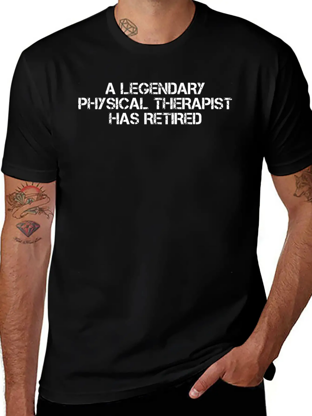 A Legendary Physical Therapist Retired Funny Retir Breathable Soft Cotton T-Shirt – Timeless Casual Look