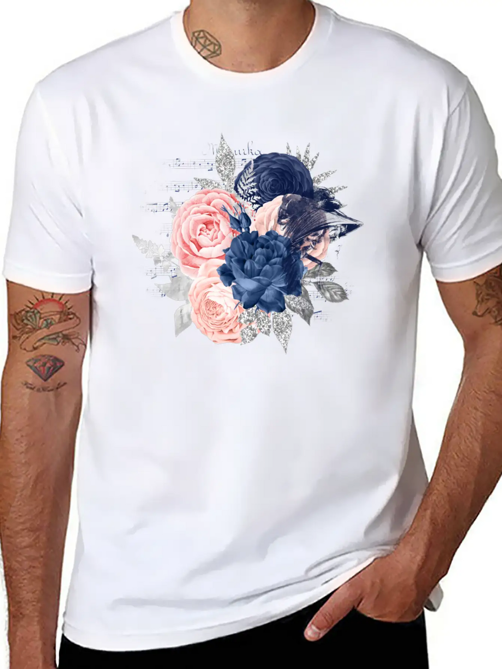 A Little Music Makes A Person Bloom Essential Cotton Tee For Daily Outfits – Unisex Style