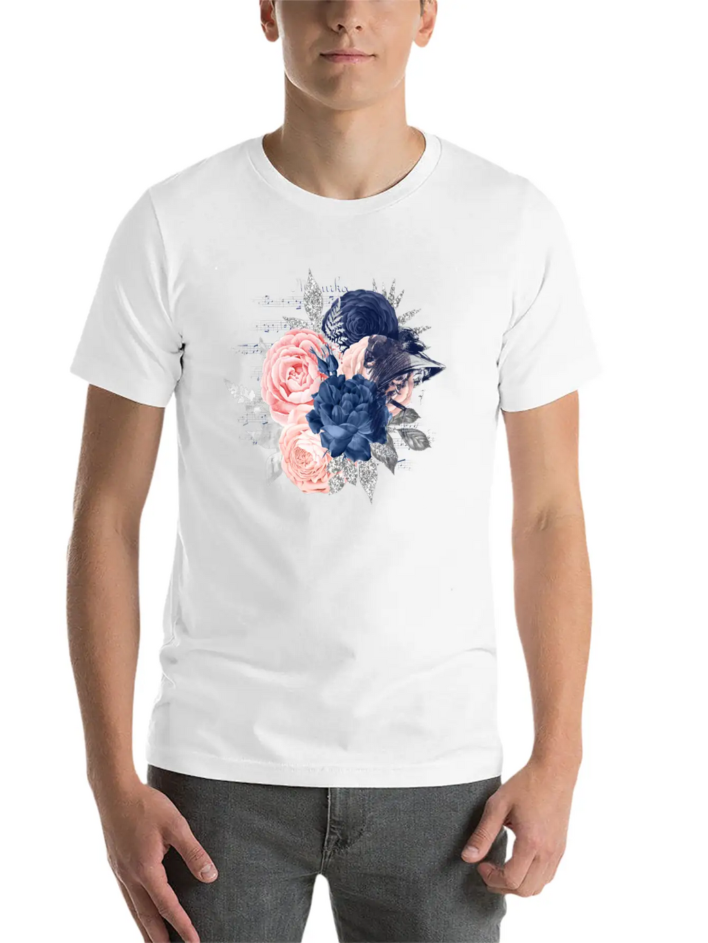 A Little Music Makes A Person Bloom Essential Cotton Tee For Daily Outfits – Unisex Style