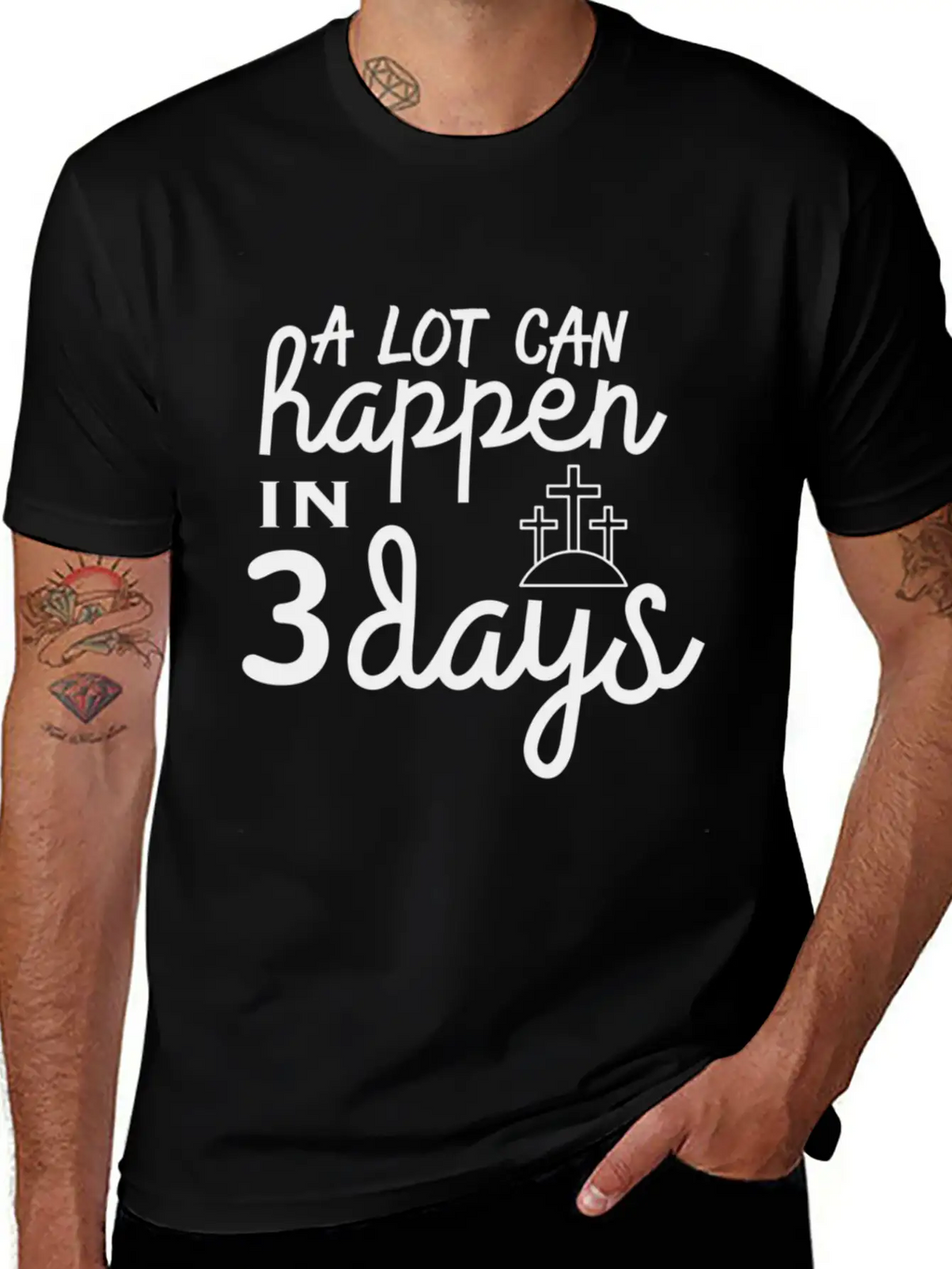 A Lot Can Happen In 3 Days Resurrection Easter Unisex Casual T-Shirt – Clean Design For Daily Comfort