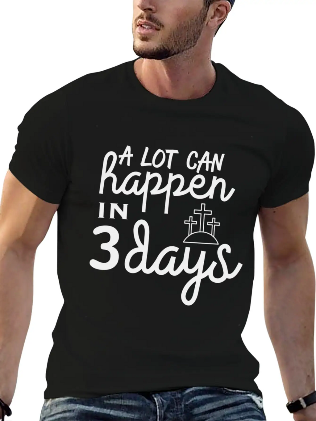 A Lot Can Happen In 3 Days Resurrection Easter Unisex Casual T-Shirt – Clean Design For Daily Comfort