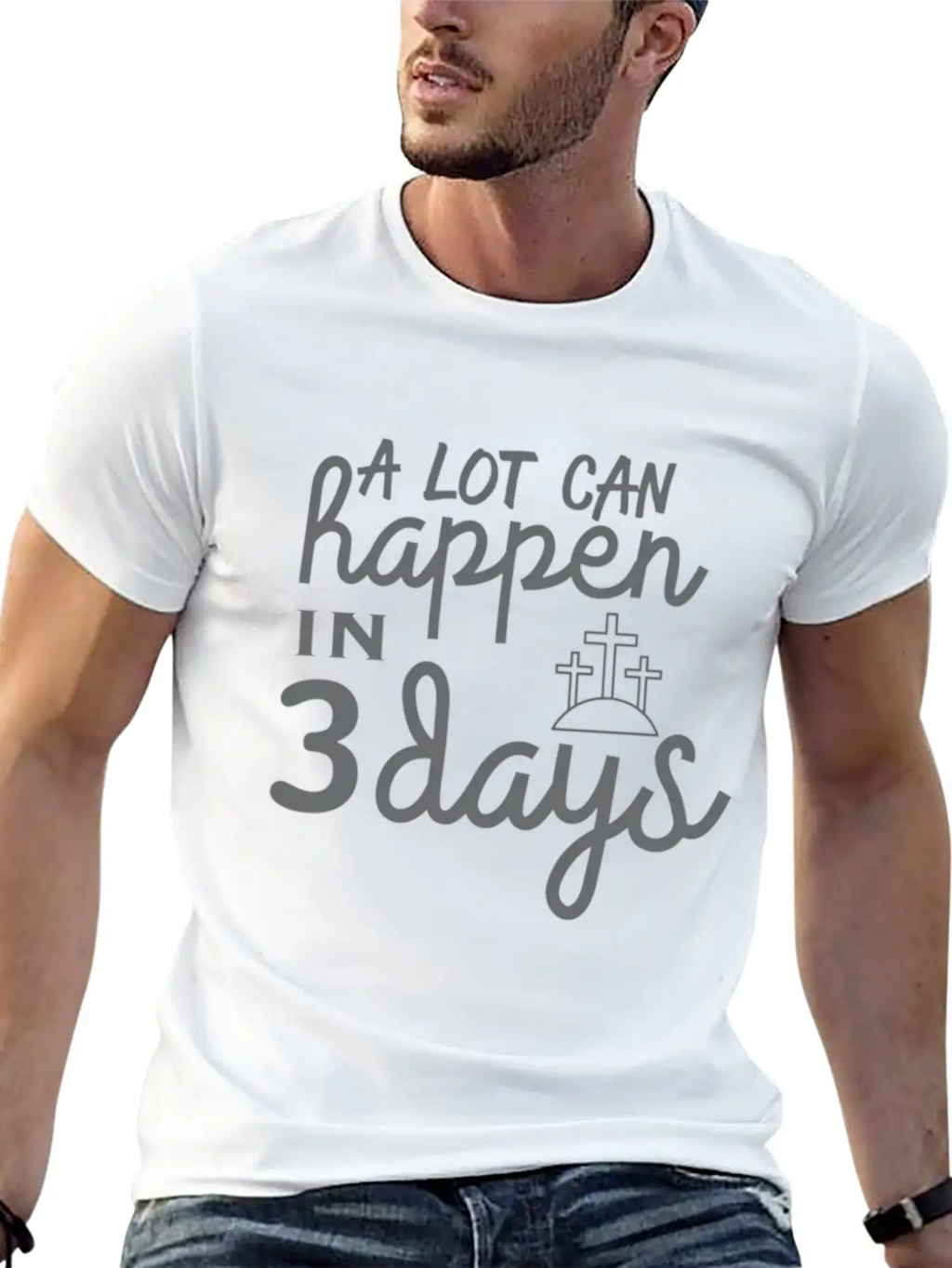 A Lot Can Happen In 3 Days Resurrection Easter Unisex Casual T-Shirt – Clean Design For Daily Comfort