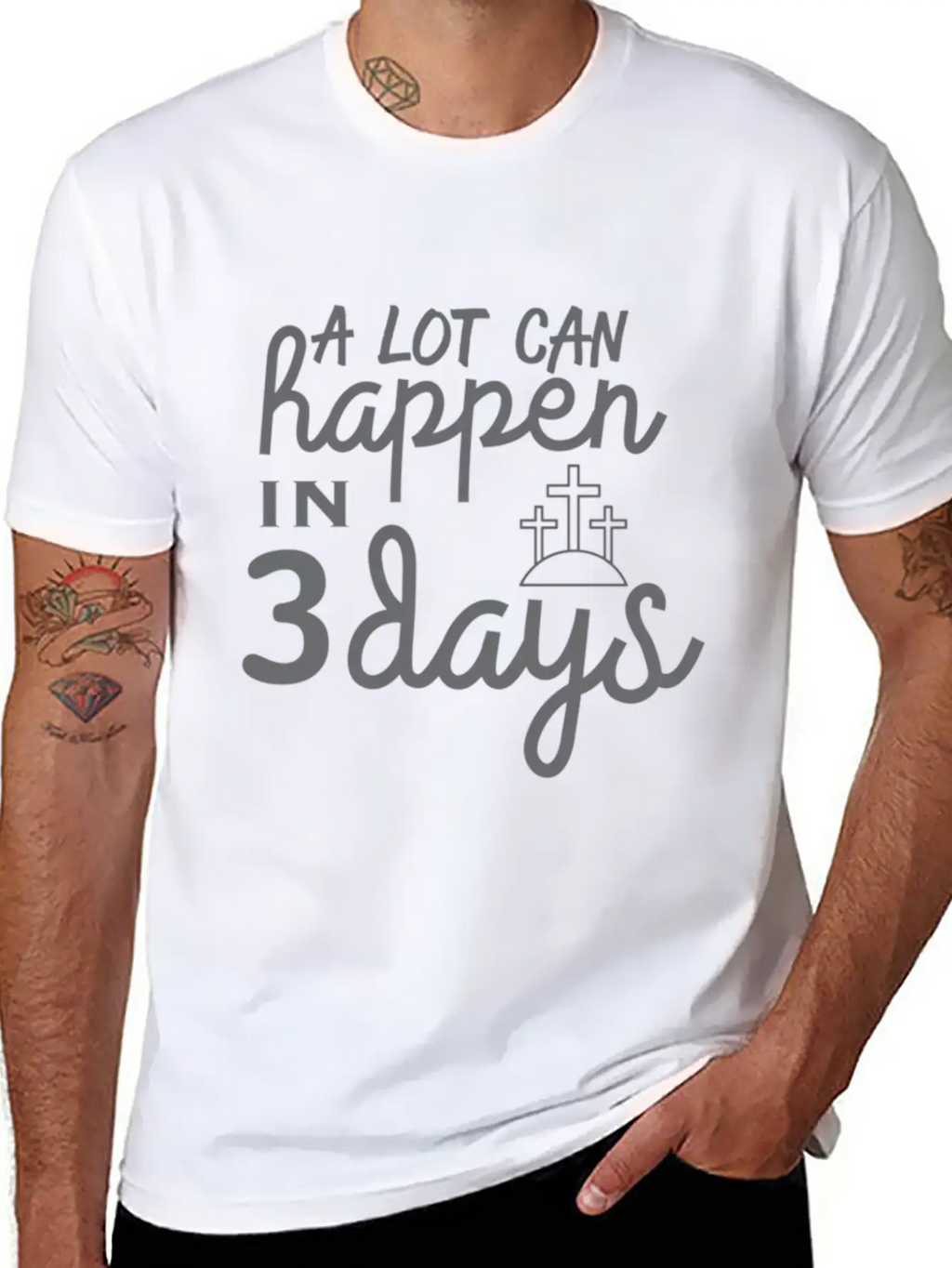 A Lot Can Happen In 3 Days Resurrection Easter Unisex Casual T-Shirt – Clean Design For Daily Comfort