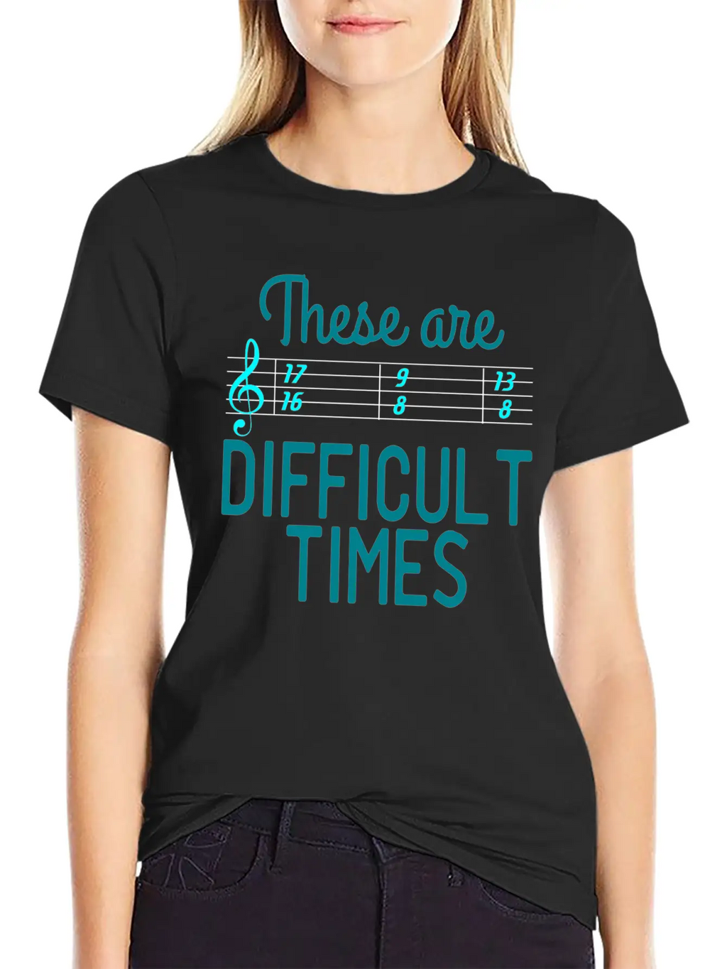 A Nice Quote Tee For You "These Are Difficult Casual Graphic T-Shirt – Simple And Comfortable Daily Wear