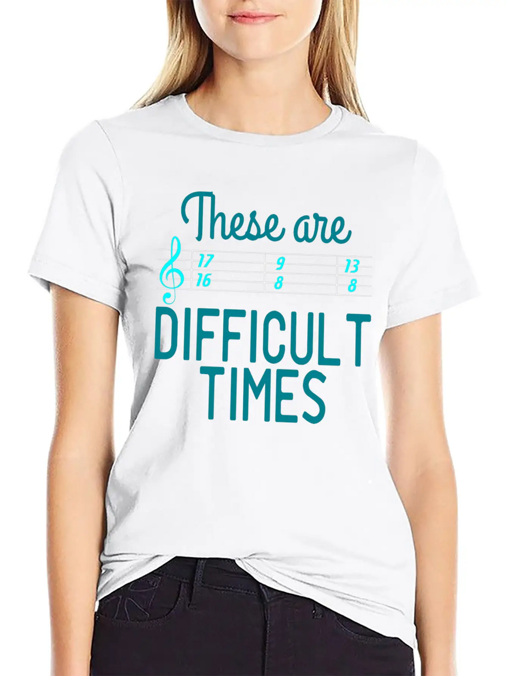 A Nice Quote Tee For You "These Are Difficult Casual Graphic T-Shirt – Simple And Comfortable Daily Wear
