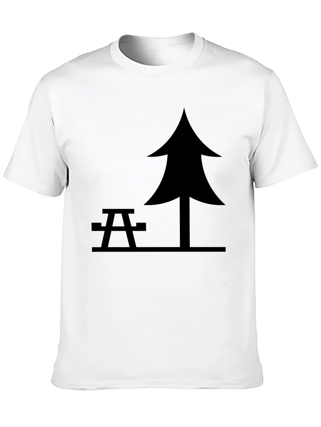 A Park Landscape Unisex Casual T-Shirt – Clean Design For Daily Comfort