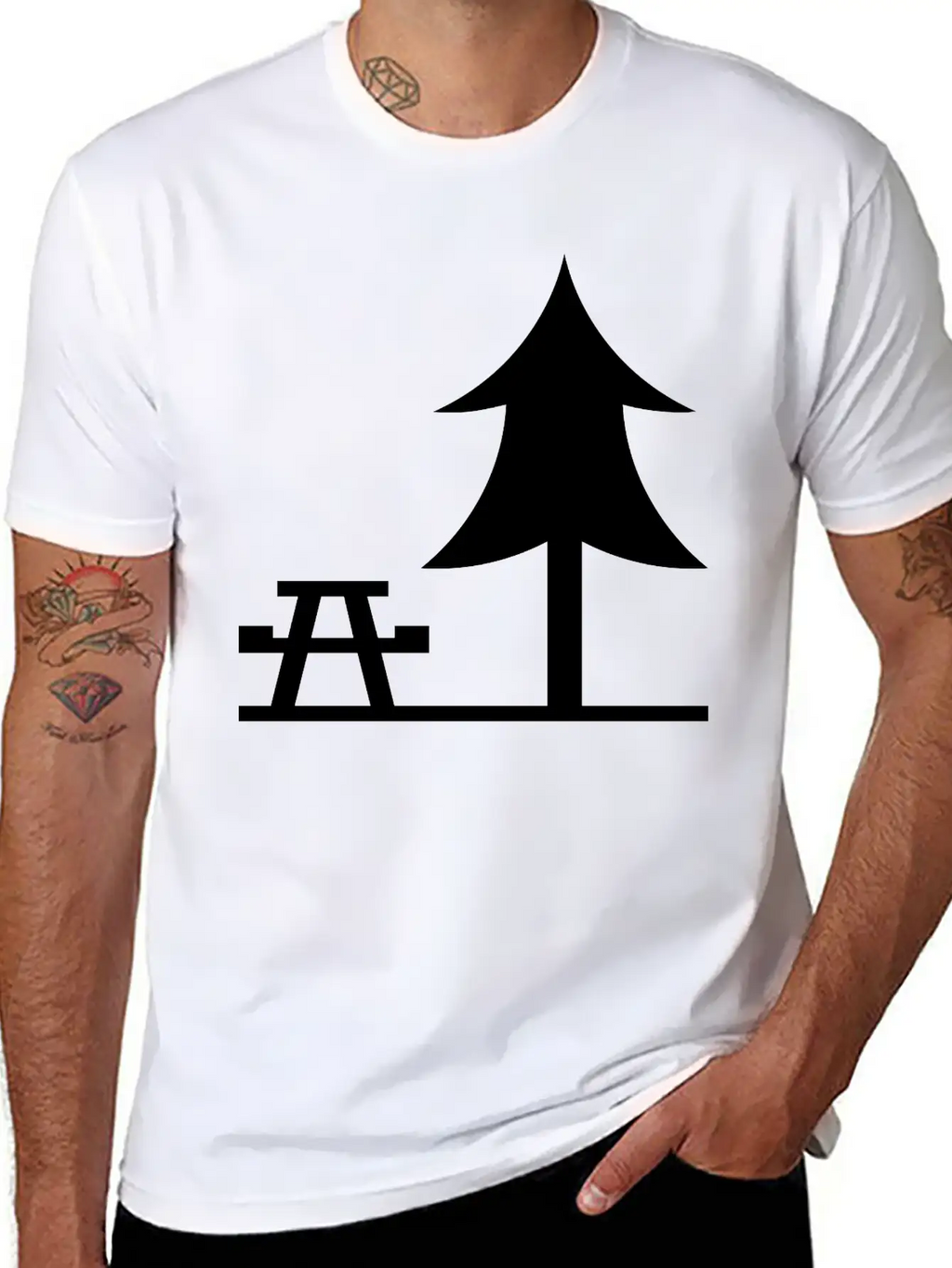 A Park Landscape Unisex Casual T-Shirt – Clean Design For Daily Comfort