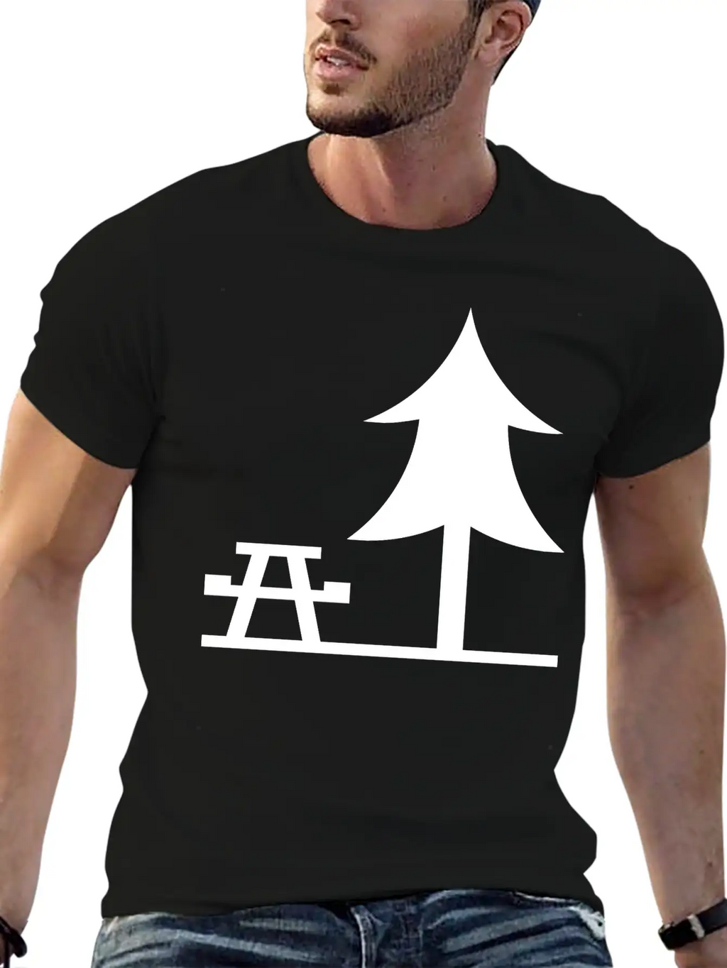 A Park Landscape Unisex Casual T-Shirt – Clean Design For Daily Comfort