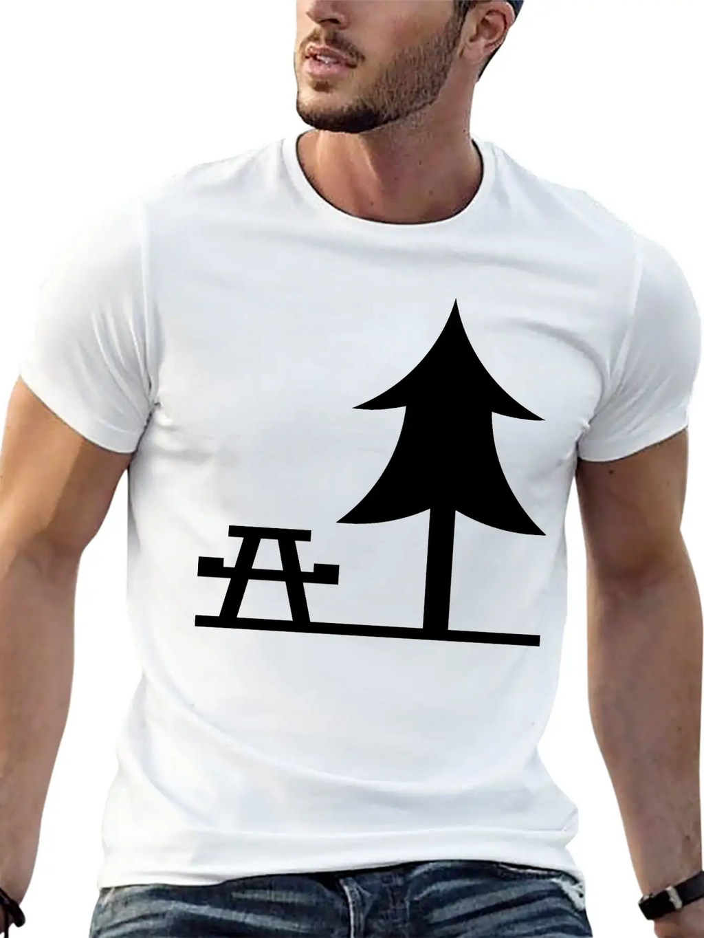A Park Landscape Unisex Casual T-Shirt – Clean Design For Daily Comfort