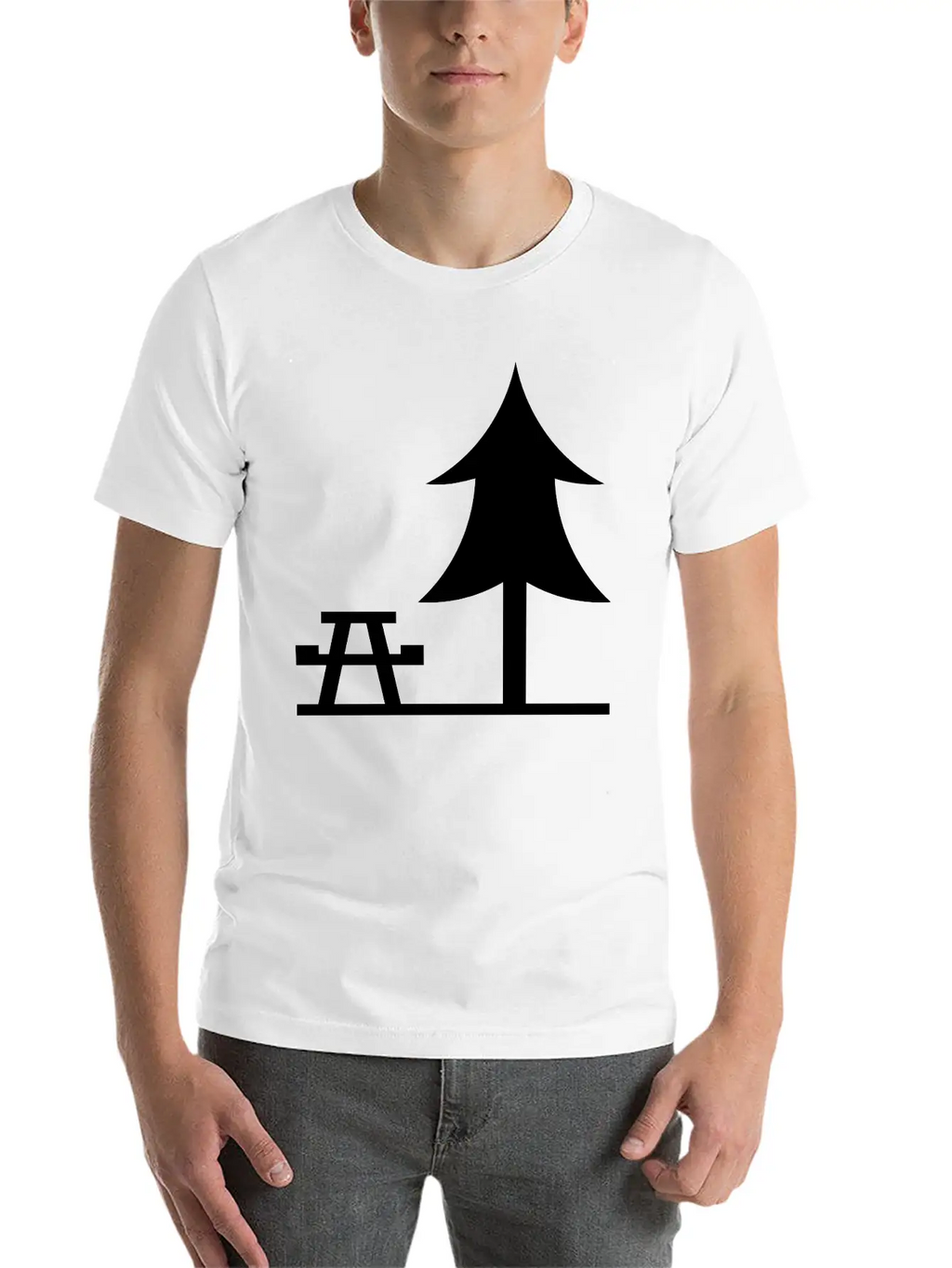 A Park Landscape Unisex Short Sleeve Soft Cotton T-Shirt – Casual Everyday Wear