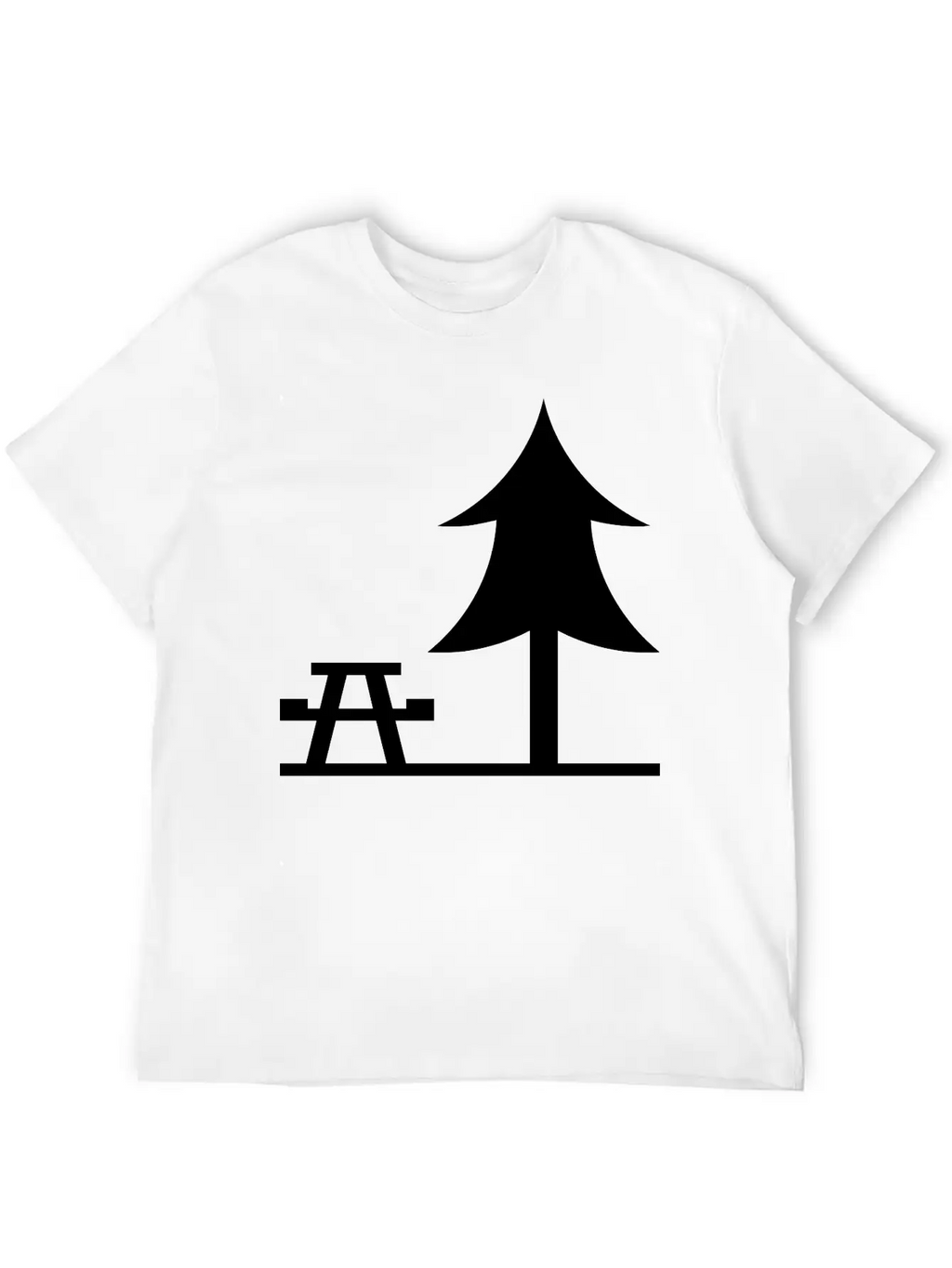 A Park Landscape Unisex Short Sleeve Soft Cotton T-Shirt – Casual Everyday Wear