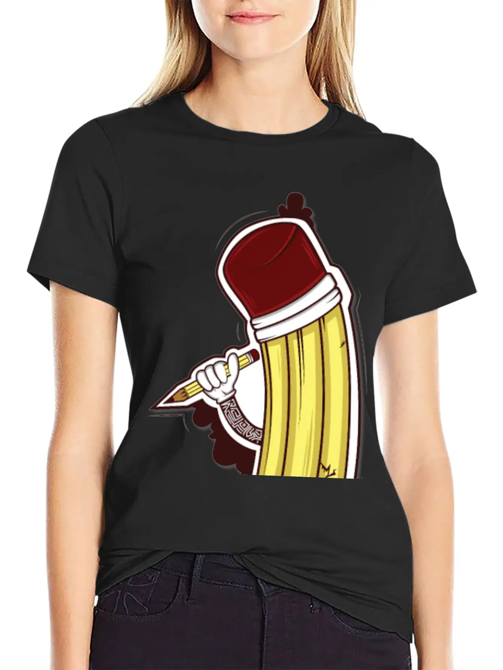 A Pencil Brings A Pencil Unisex Casual T-Shirt – Clean Design For Daily Comfort