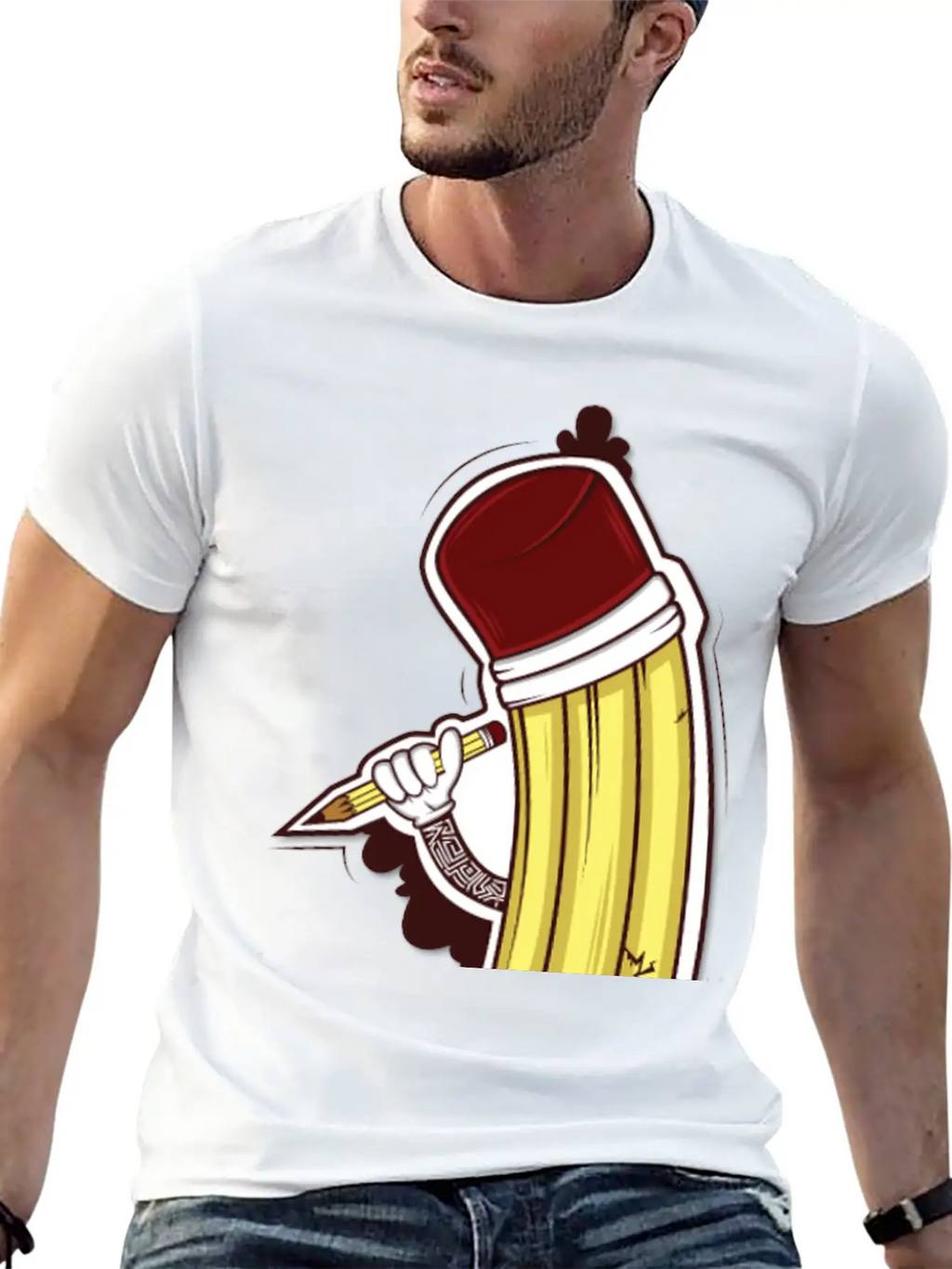 A Pencil Brings A Pencil Unisex Casual T-Shirt – Clean Design For Daily Comfort