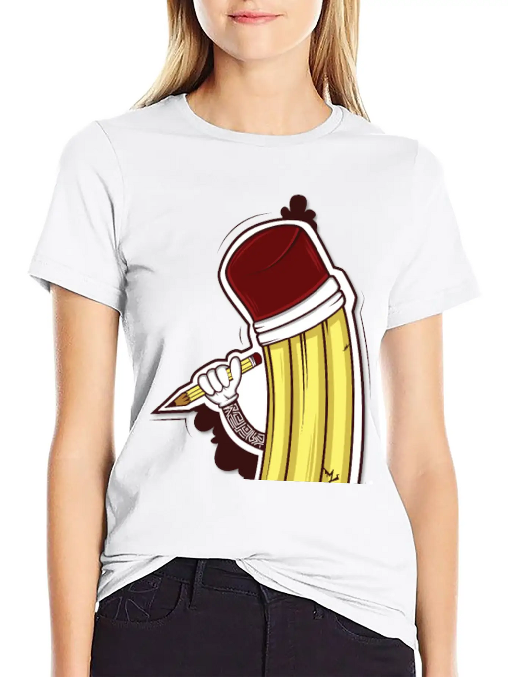 A Pencil Brings A Pencil Unisex Casual T-Shirt – Clean Design For Daily Comfort