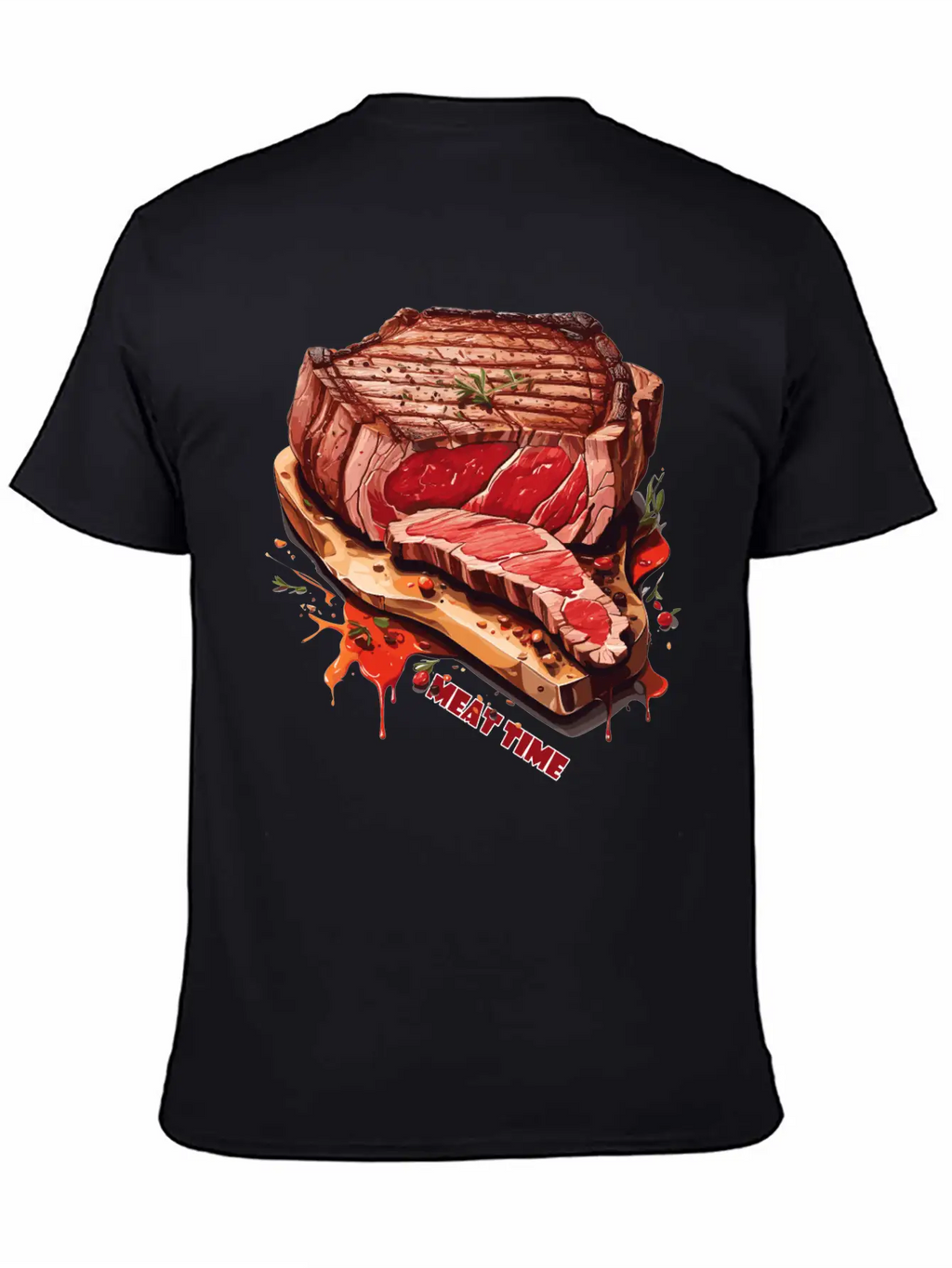 A Piece Of Meat Design Unisex Casual T-Shirt – Clean Design For Daily Comfort