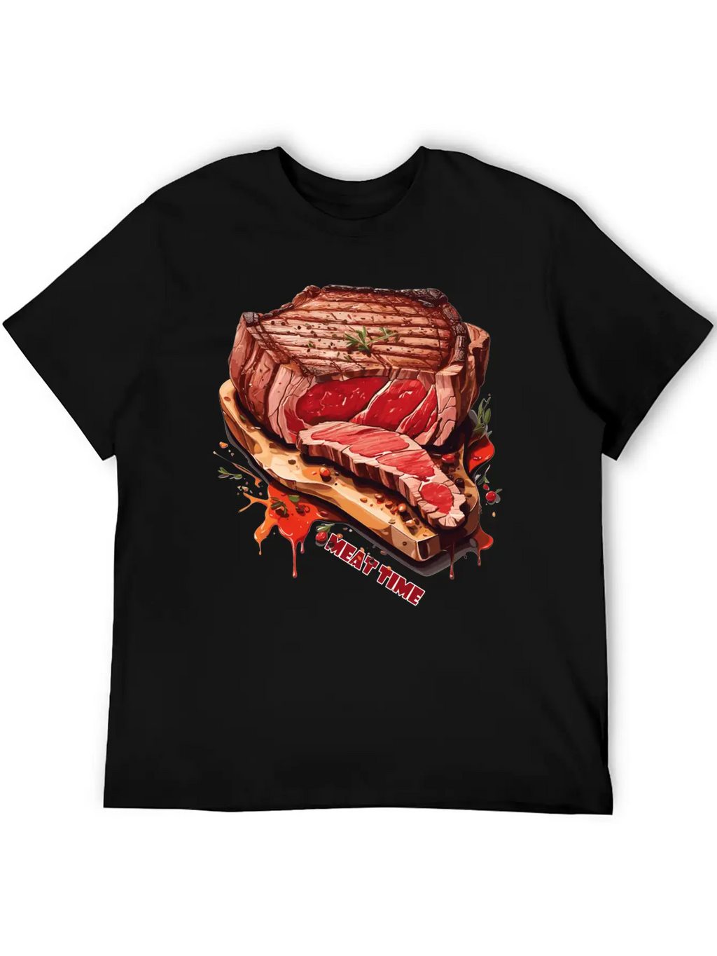 A Piece Of Meat Design Unisex Casual T-Shirt – Clean Design For Daily Comfort