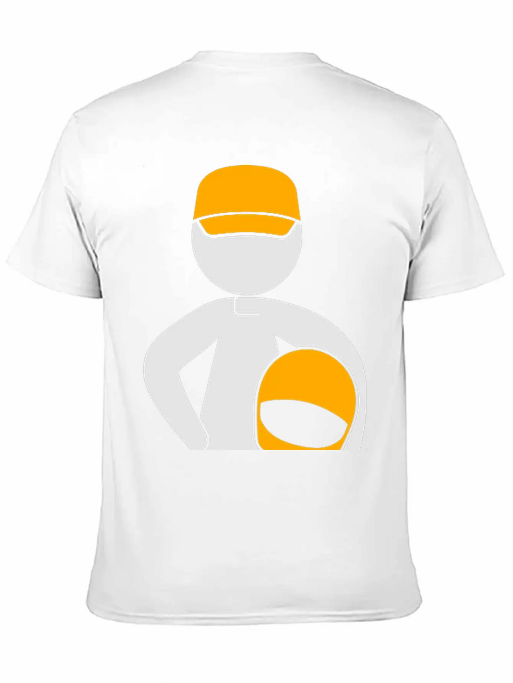 A Racer With Helmet Casual Graphic T-Shirt – Simple And Comfortable Daily Wear