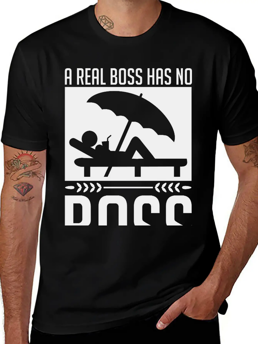 A_real_boss_has_no_boss_be1 Unisex Casual T-Shirt – Clean Design For Daily Comfort