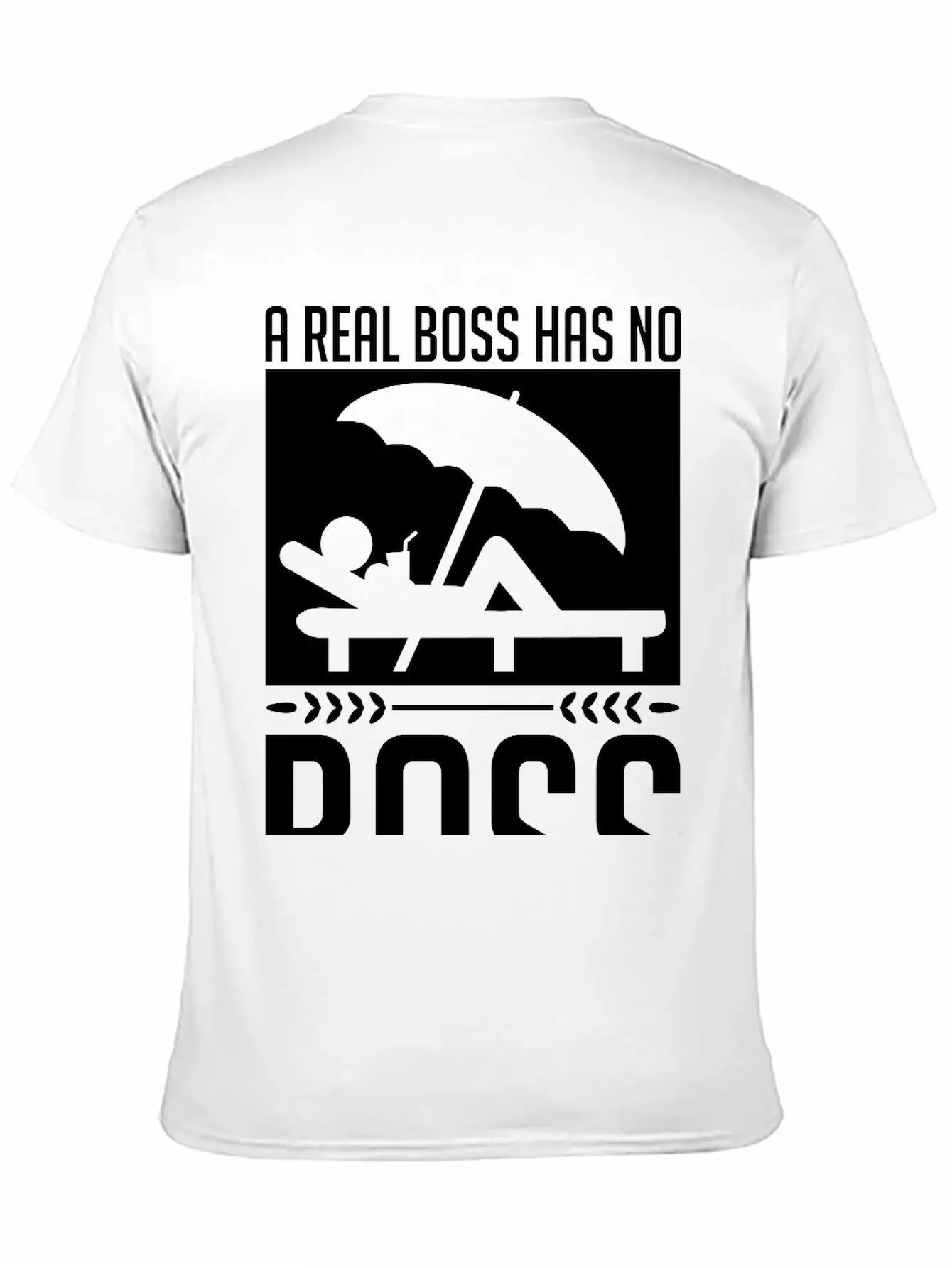A_real_boss_has_no_boss_be1 Unisex Casual T-Shirt – Clean Design For Daily Comfort