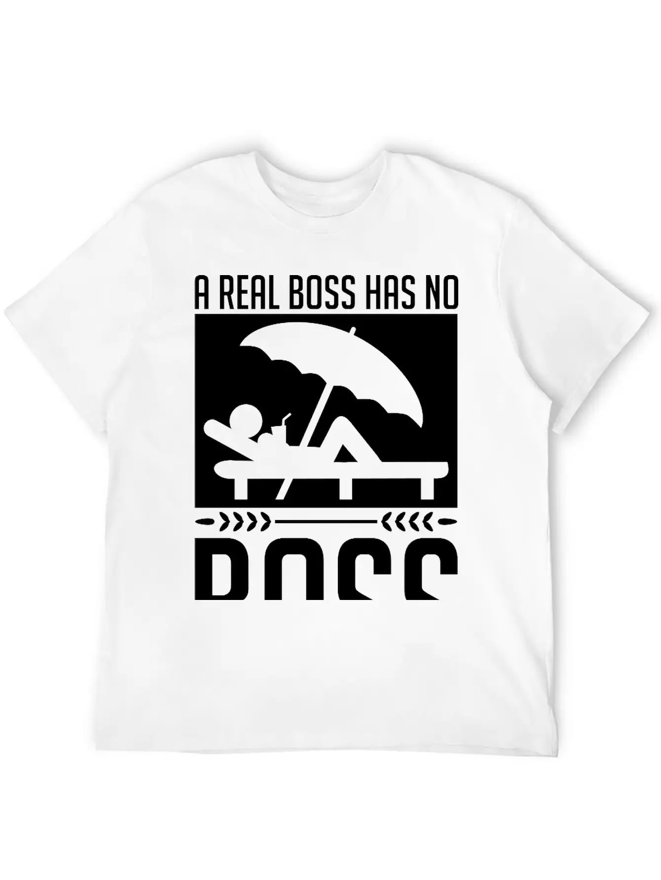 A_real_boss_has_no_boss_be1 Unisex Casual T-Shirt – Clean Design For Daily Comfort