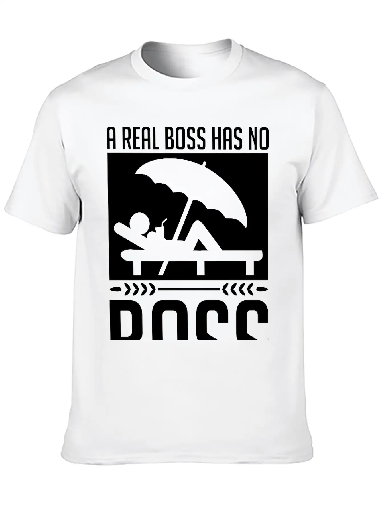 A_real_boss_has_no_boss_be1 Unisex Casual T-Shirt – Clean Design For Daily Comfort