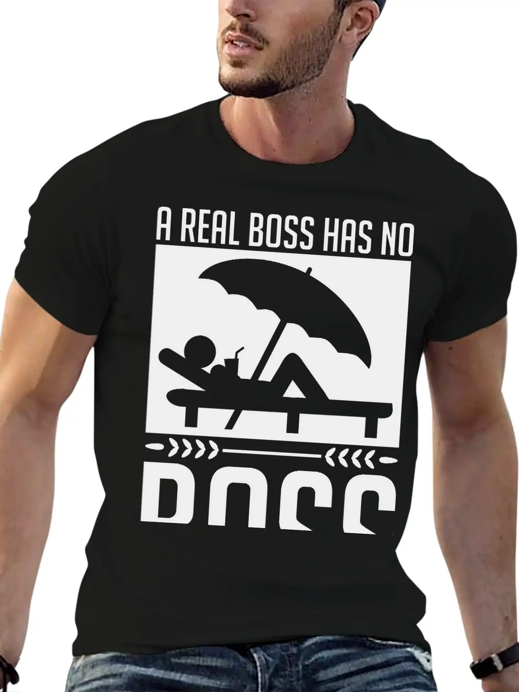 A_real_boss_has_no_boss_be1 Unisex Casual T-Shirt – Clean Design For Daily Comfort