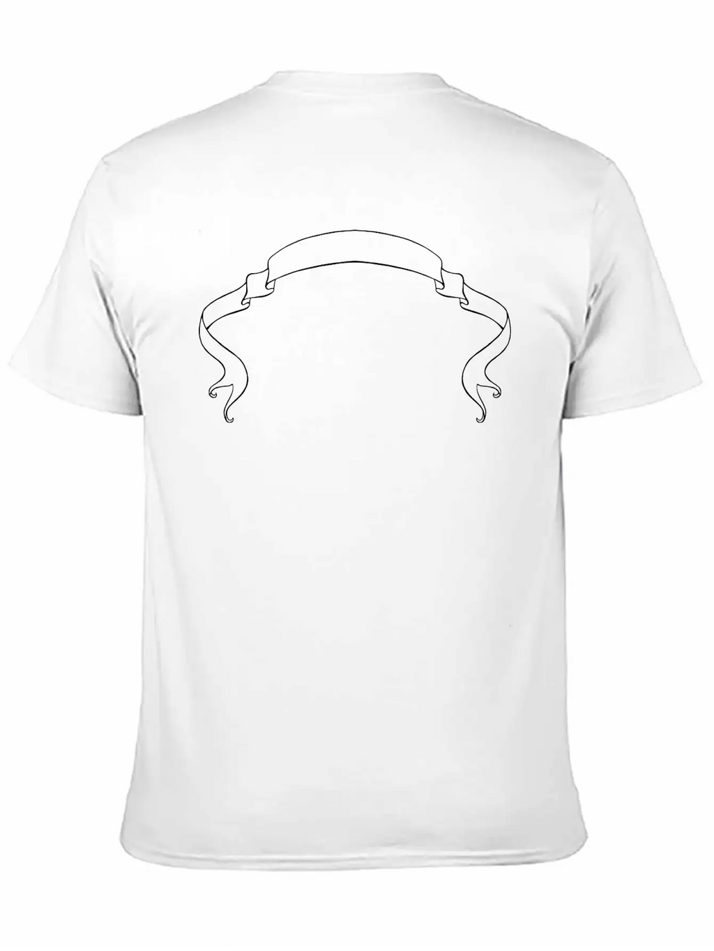 A Ribbon Banner Unisex Short Sleeve Soft Cotton T-Shirt – Casual Everyday Wear