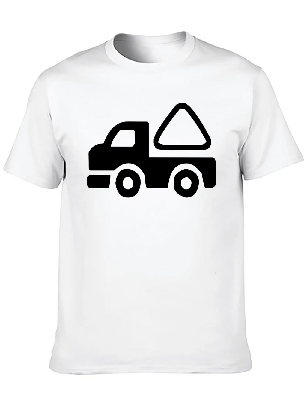 A Small Construction Truck Casual Graphic T-Shirt – Simple And Comfortable Daily Wear