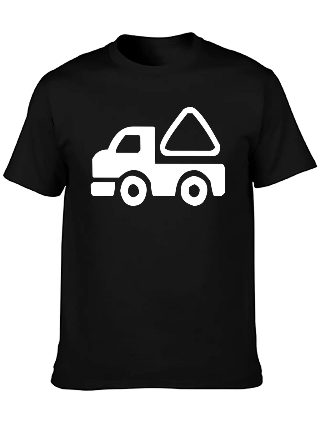 A Small Construction Truck Casual Graphic T-Shirt – Simple And Comfortable Daily Wear