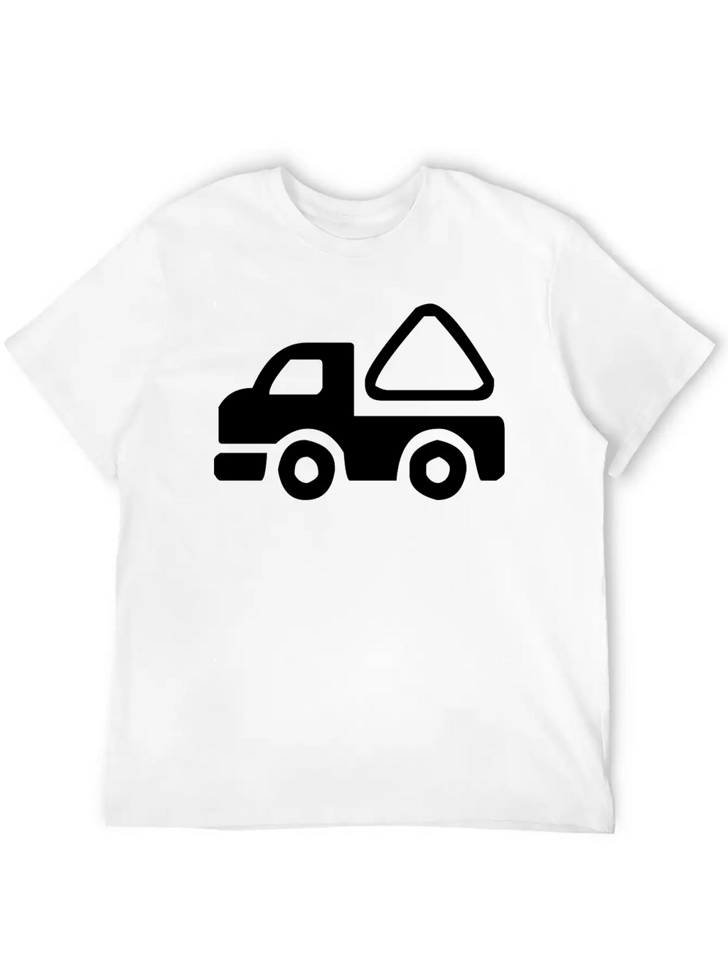 A Small Construction Truck Casual Graphic T-Shirt – Simple And Comfortable Daily Wear