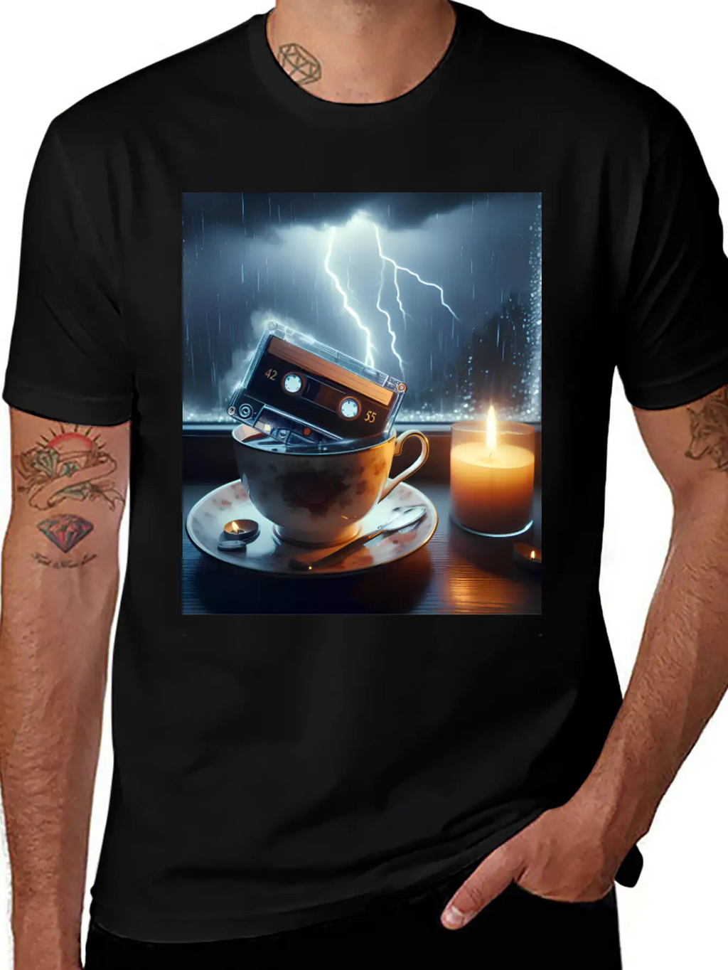 A Teacup In A Storm Unisex Short Sleeve Soft Cotton T-Shirt – Casual Everyday Wear