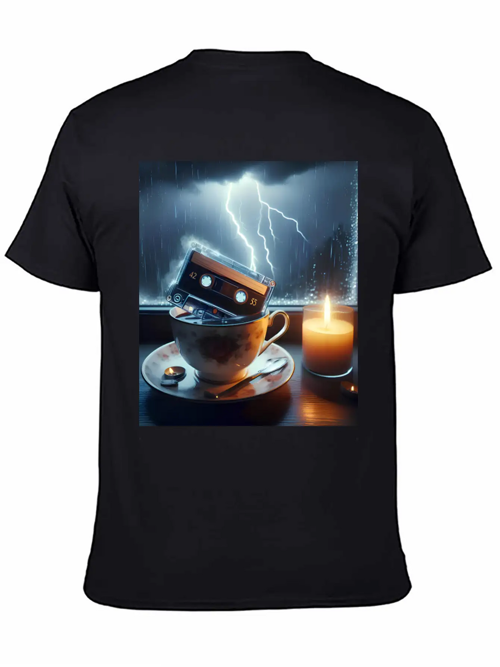 A Teacup In A Storm Unisex Short Sleeve Soft Cotton T-Shirt – Casual Everyday Wear