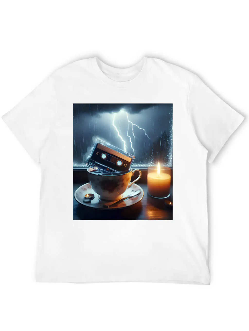 A Teacup In A Storm Unisex Short Sleeve Soft Cotton T-Shirt – Casual Everyday Wear