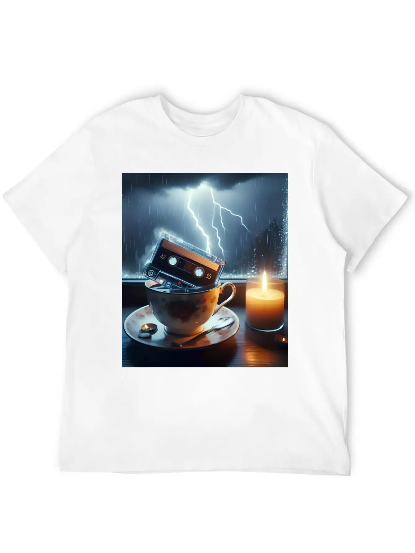 A Teacup In A Storm Unisex Short Sleeve Soft Cotton T-Shirt – Casual Everyday Wear
