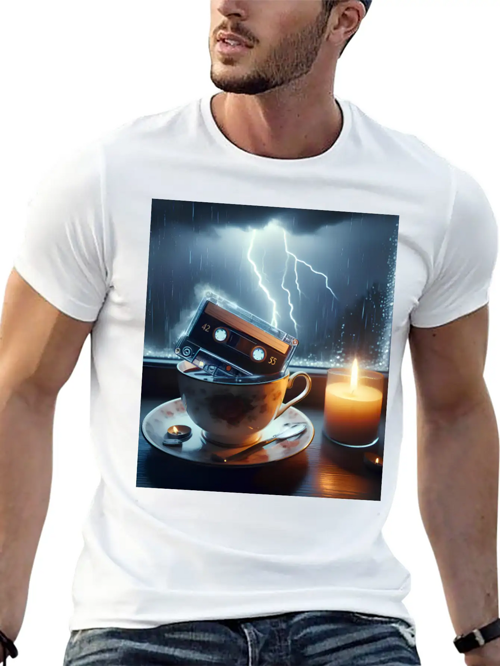 A Teacup In A Storm Unisex Short Sleeve Soft Cotton T-Shirt – Casual Everyday Wear