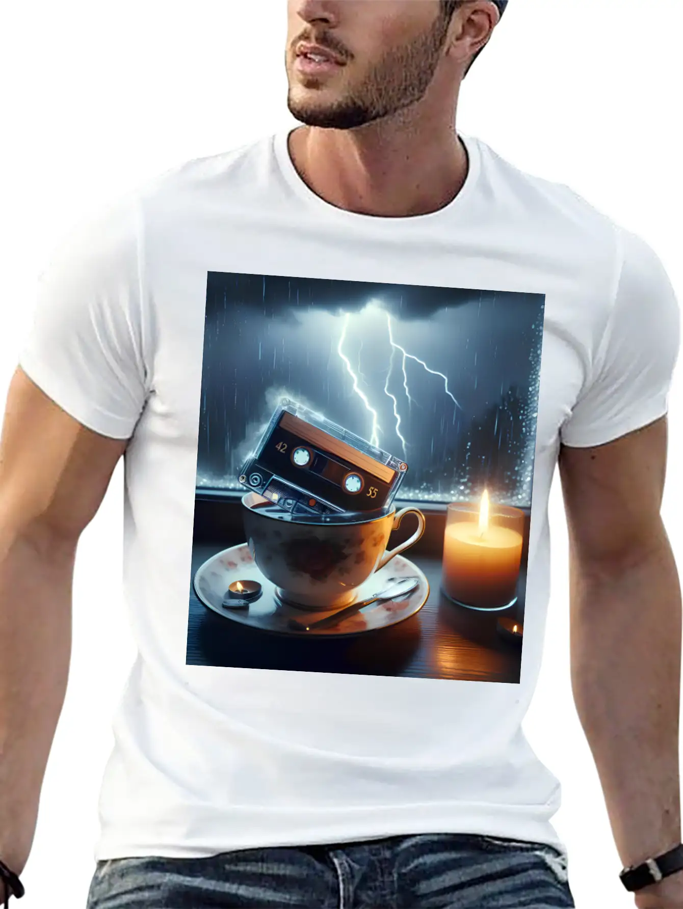 A Teacup In A Storm Unisex Short Sleeve Soft Cotton T-Shirt – Casual Everyday Wear