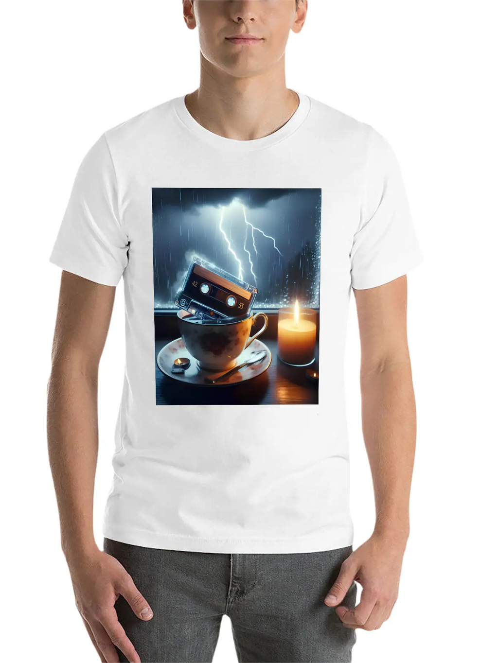 A Teacup In A Storm Unisex Short Sleeve Soft Cotton T-Shirt – Casual Everyday Wear