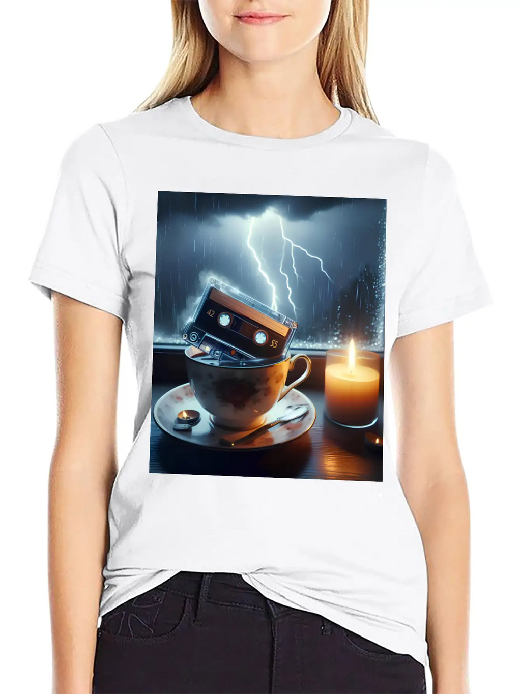 A Teacup In A Storm Unisex Short Sleeve Soft Cotton T-Shirt – Casual Everyday Wear