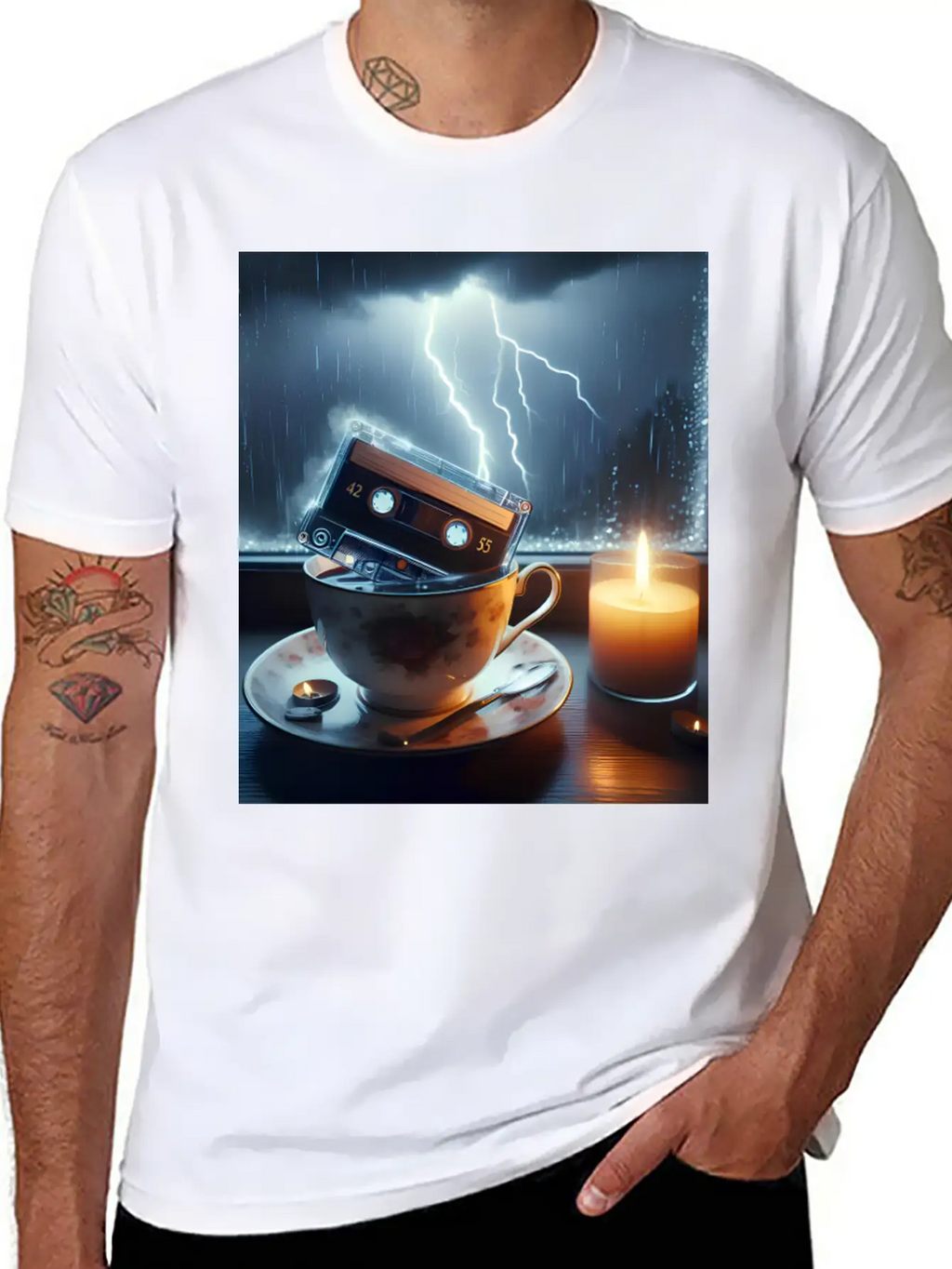 A Teacup In A Storm Unisex Short Sleeve Soft Cotton T-Shirt – Casual Everyday Wear