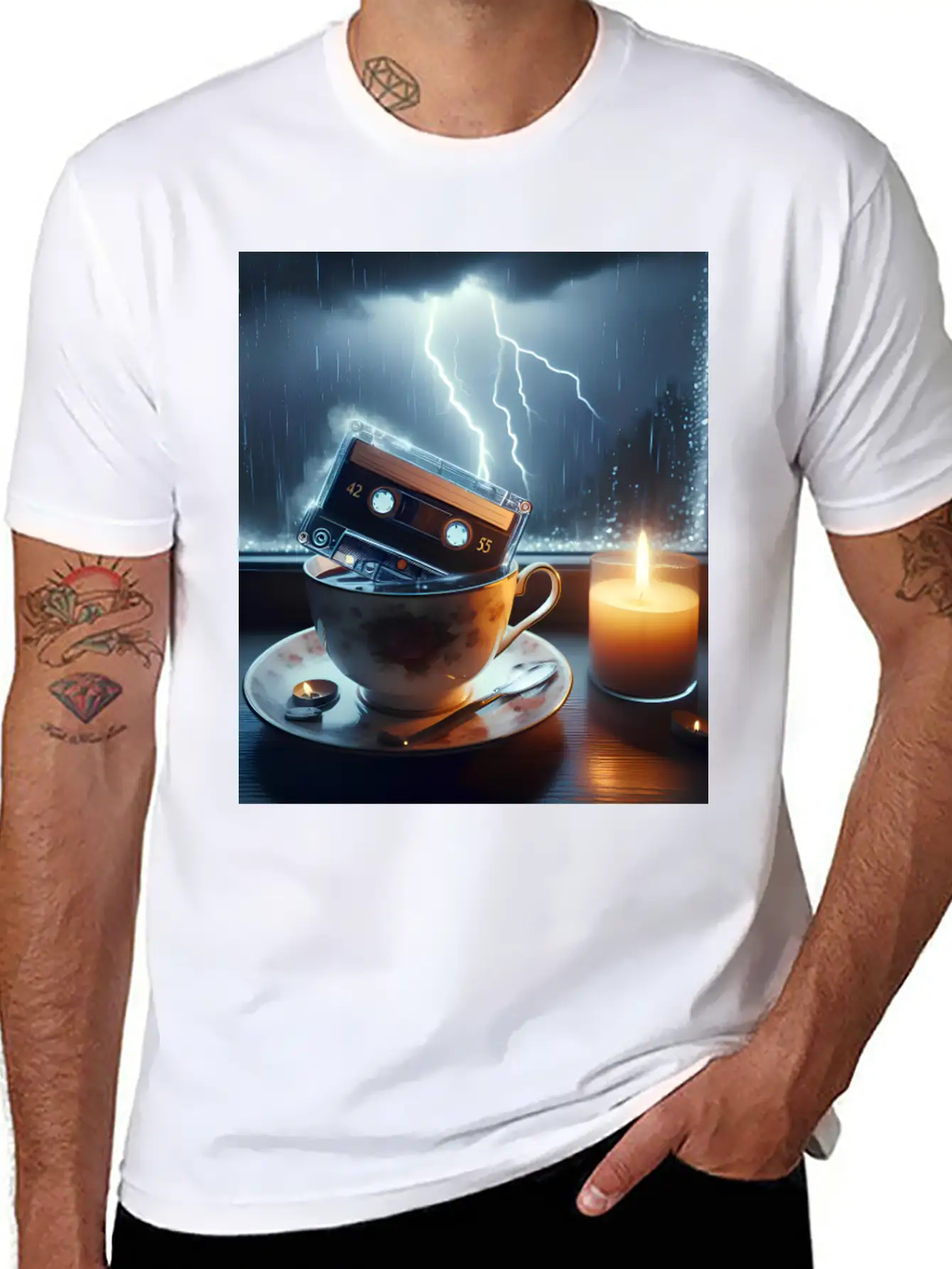A Teacup In A Storm Unisex Short Sleeve Soft Cotton T-Shirt – Casual Everyday Wear