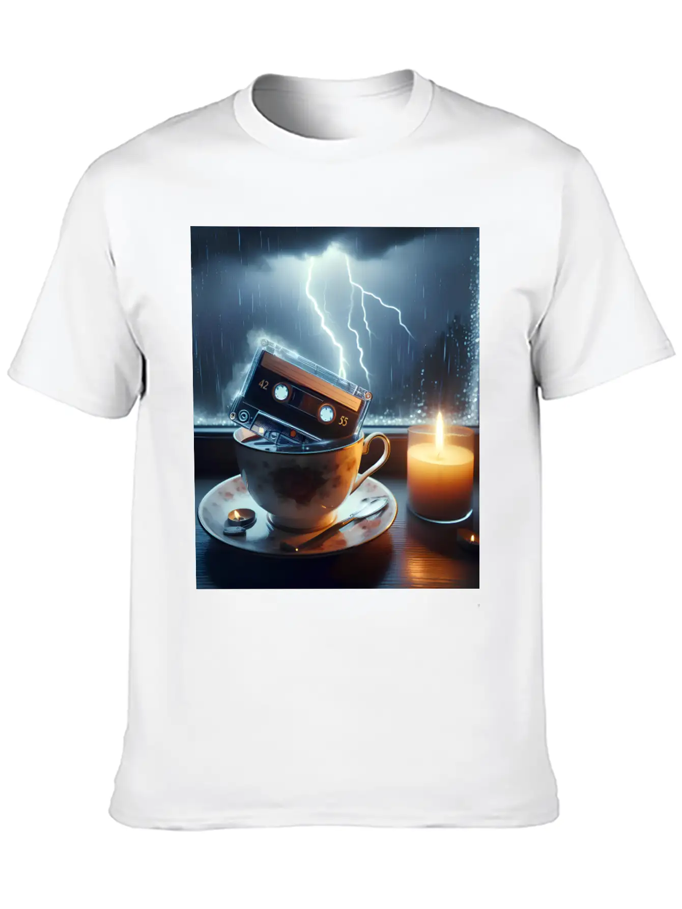 A Teacup In A Storm Unisex Short Sleeve Soft Cotton T-Shirt – Casual Everyday Wear