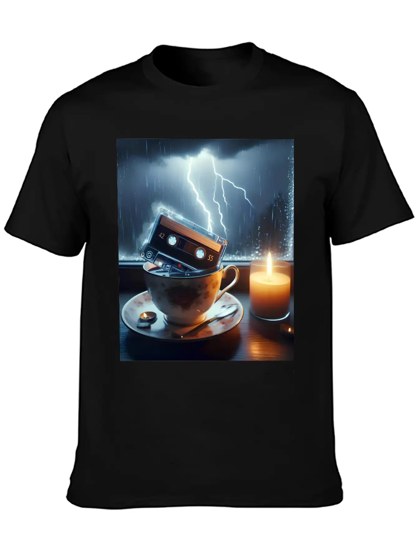 A Teacup In A Storm Unisex Short Sleeve Soft Cotton T-Shirt – Casual Everyday Wear