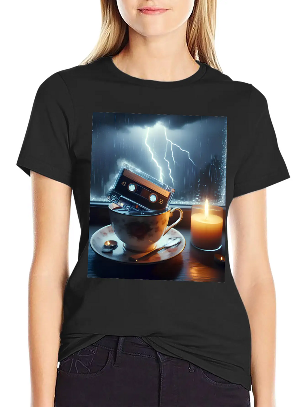 A Teacup In A Storm Unisex Short Sleeve Soft Cotton T-Shirt – Casual Everyday Wear